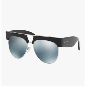 Michael Kors MK2075 Milan Sunglasses Black Silver Mirrored Len 57-15-145 Vintage